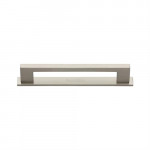 M Marcus Heritage Brass Metro Design Cabinet Pull with Plate 96mm Centre to Centre